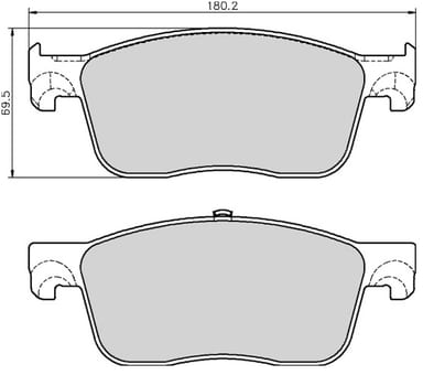 FERODO BRAKE PAD SET (4)