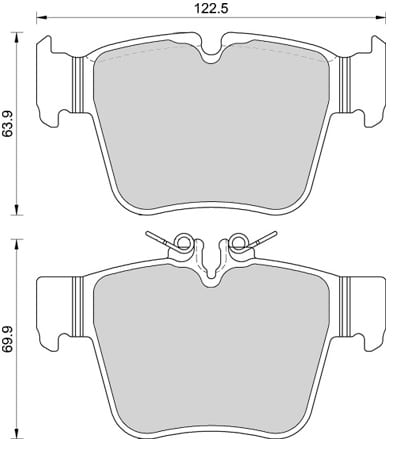 OE GERMAN PADS (SET OF 4)