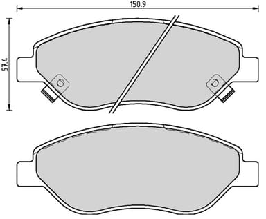 PREMIUM BRAKE PAD SET (4)