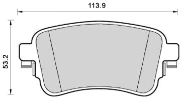 FERODO BRAKE PAD SET (4)