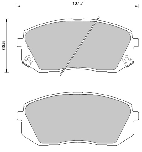 Hyundai Tucson 15-20 Tucson 1.6 Petrol Front - Brake Pads and Shoes ...