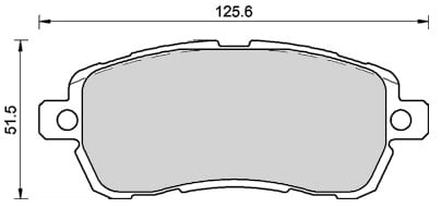 PREMIUM BRAKE PAD SET (4)