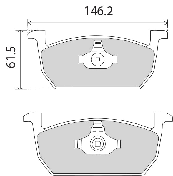 PREMIUM BRAKE PAD SET (4)