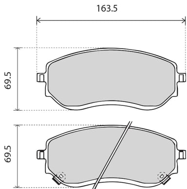 OE GERMAN PADS (SET OF 4)