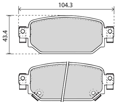 PREMIUM BRAKE PAD SET (4)