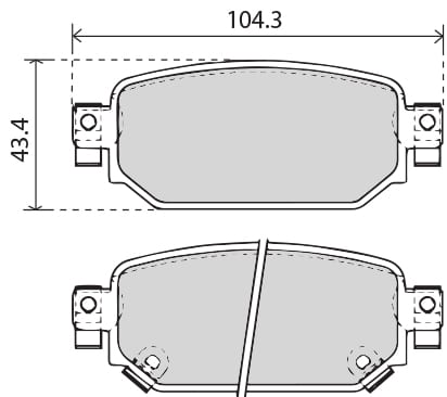 PREMIUM BRAKE PAD SET (4)