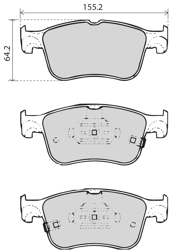 PREMIUM BRAKE PAD SET (4)