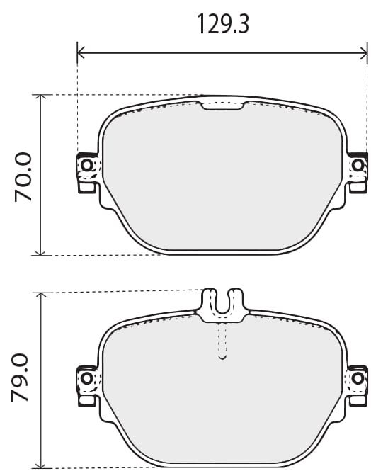 PREMIUM BRAKE PAD SET (4)