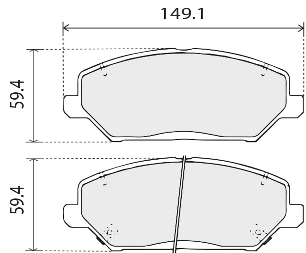 PREMIUM BRAKE PAD SET (4)