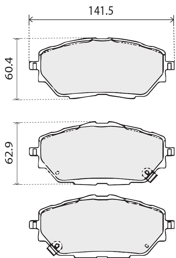 PREMIUM BRAKE PAD SET (4)