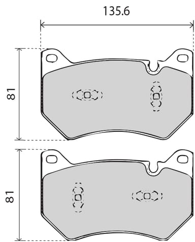 OE GERMAN PADS (SET OF 4)