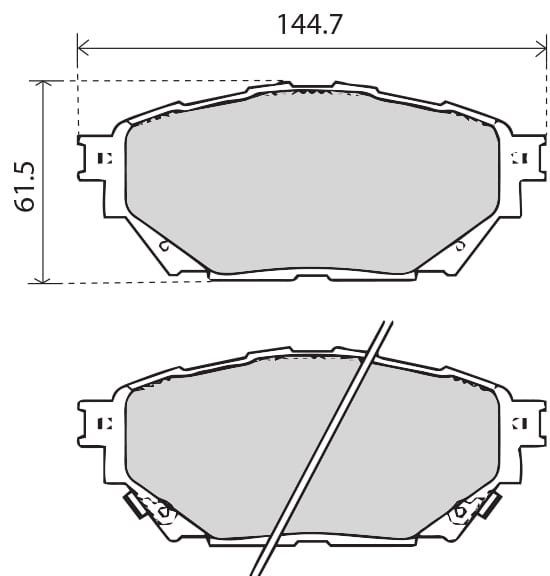 PREMIUM BRAKE PAD SET (8)