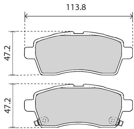PREMIUM BRAKE PAD SET (4)