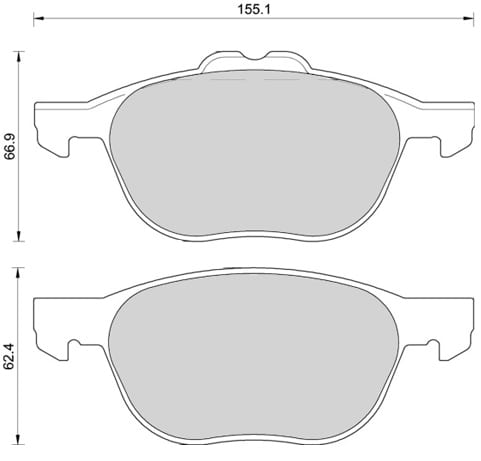 PREMIUM BRAKE PAD SET (4)