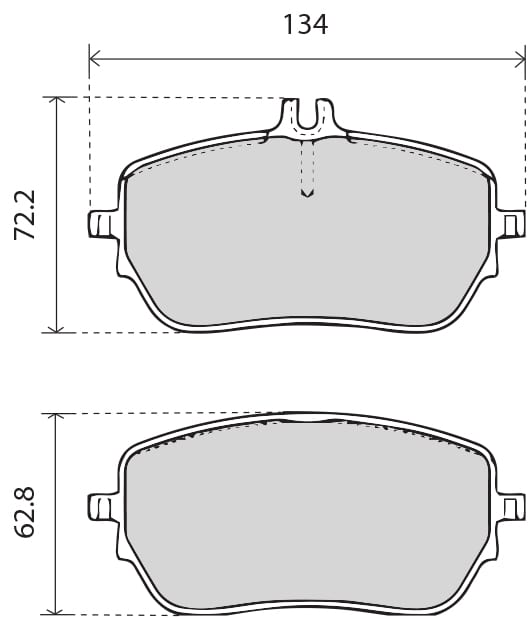 OE GERMAN PADS (SET OF 4)
