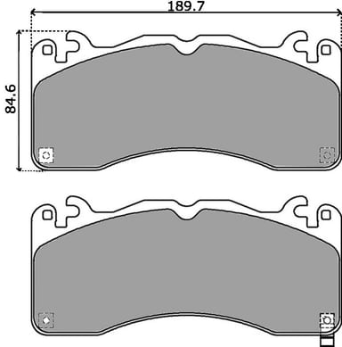 PREMIUM BRAKE PAD SET (4)