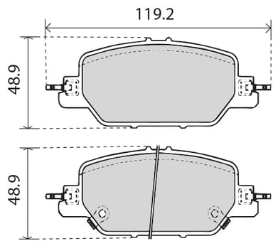 PREMIUM BRAKE PAD SET (4)