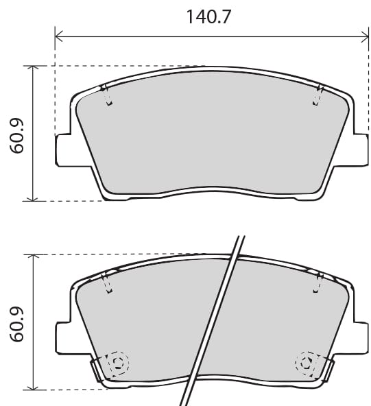 FERODO BRAKE PAD SET (4)
