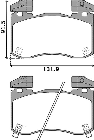 OE GERMAN PADS (SET OF 4)