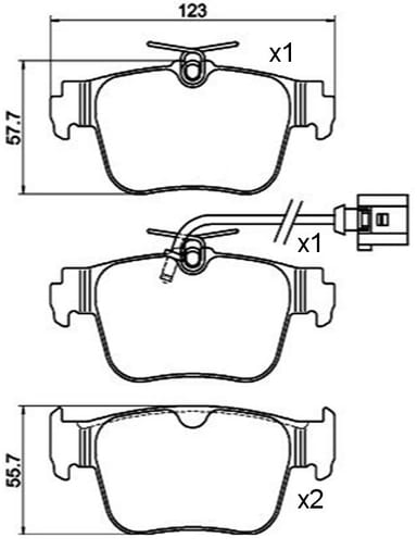 OE GERMAN PADS (SET OF 4)