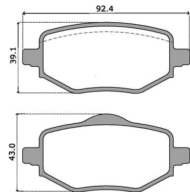 PREMIUM BRAKE PAD SET (4)
