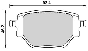 PREMIUM BRAKE PAD SET (4)