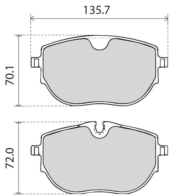 PREMIUM BRAKE PAD SET (4)