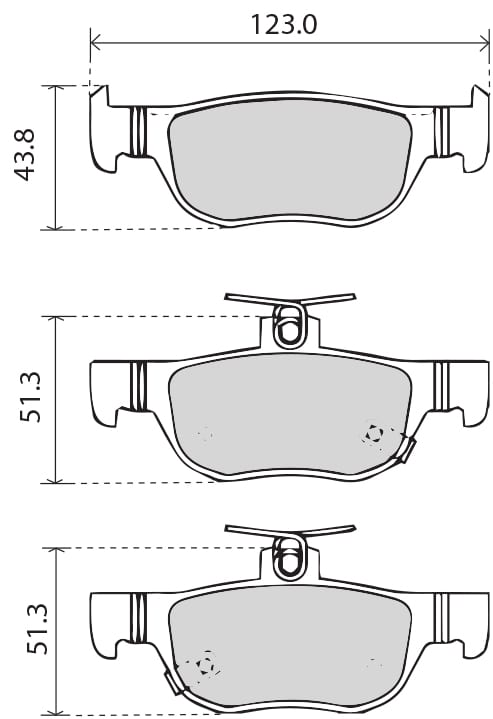 PREMIUM BRAKE PAD SET (4)