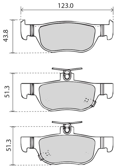 PREMIUM BRAKE PAD SET (4)