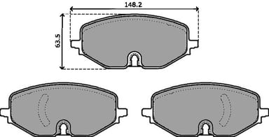 FERODO BRAKE PAD SET (4)