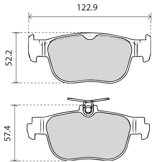 OE GERMAN PADS (SET OF 4)
