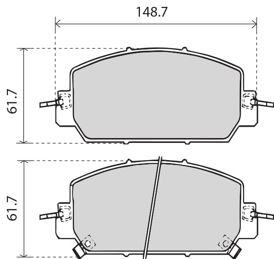 PREMIUM BRAKE PAD SET (4)