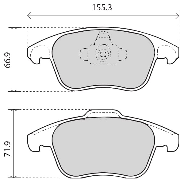 PREMIUM BRAKE PAD SET (4)