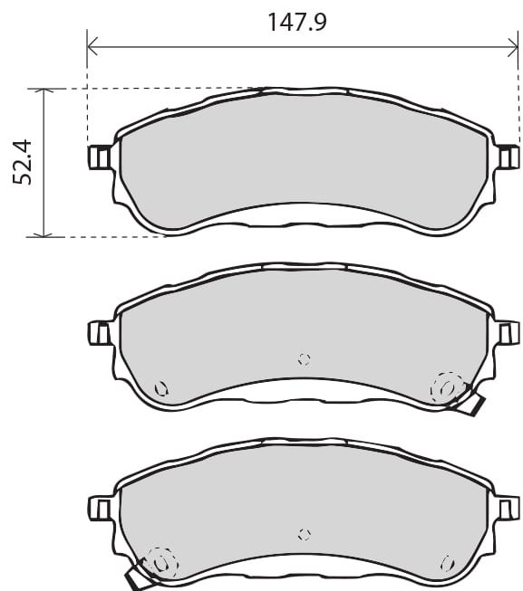 PREMIUM BRAKE PAD SET (4)