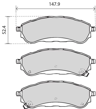 PREMIUM BRAKE PAD SET (4)