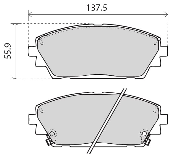 PREMIUM BRAKE PAD SET (4)