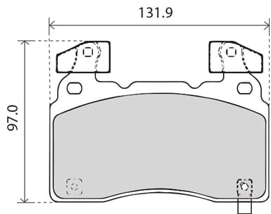 PREMIUM BRAKE PAD SET (4)