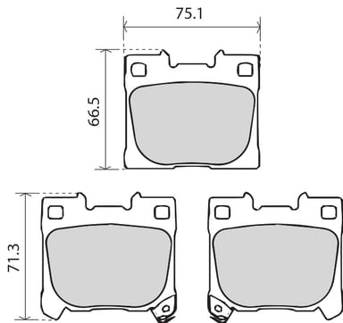 PREMIUM BRAKE PAD SET (4)