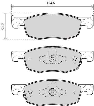 PREMIUM BRAKE PAD SET (4)