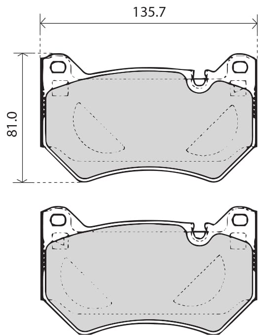 PREMIUM BRAKE PAD SET (4)