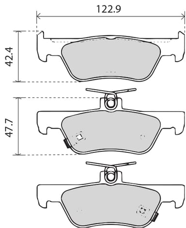 PREMIUM BRAKE PAD SET (4)