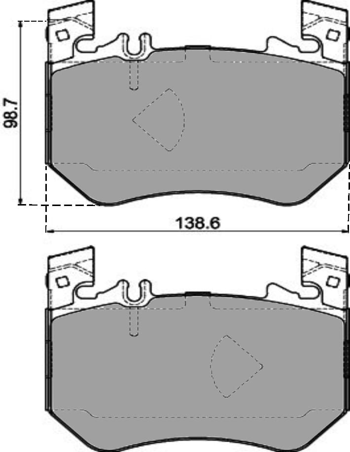 OE GERMAN PADS (SET OF 4)