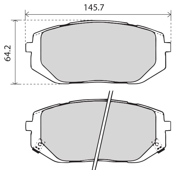 OE GERMAN PADS (SET OF 4)