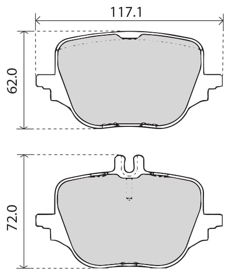 OE GERMAN PADS (SET OF 4)
