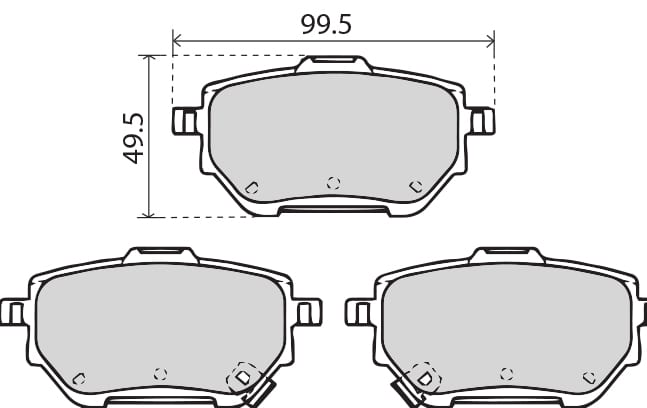 PREMIUM BRAKE PAD SET (4)