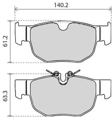 PREMIUM BRAKE PAD SET (4)