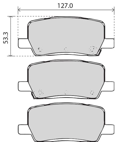 PREMIUM BRAKE PAD SET (4)