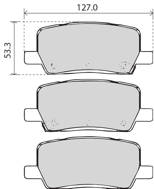 PREMIUM BRAKE PAD SET (4)
