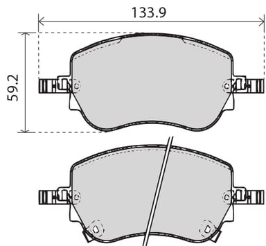PREMIUM BRAKE PAD SET (4)