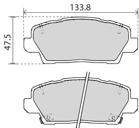 PREMIUM BRAKE PAD SET (4)